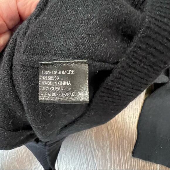 Alex Marie black cashmere button up cardigan SZ MED - Picture 5 of 5